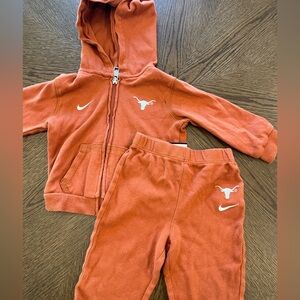 Nike Longhorns Orange Hoodie with White Logo